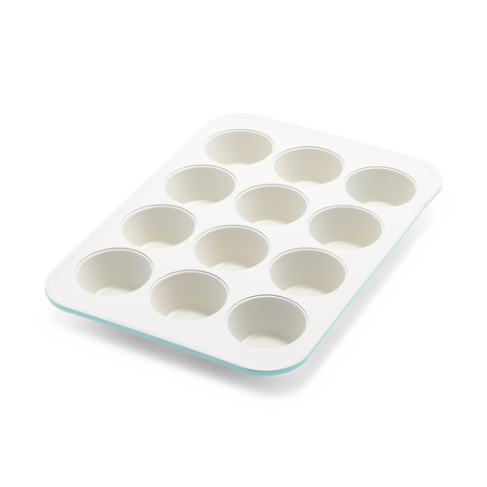 GreenPan Contour Turkoois Bakvorm voor 12 Muffins turquoise