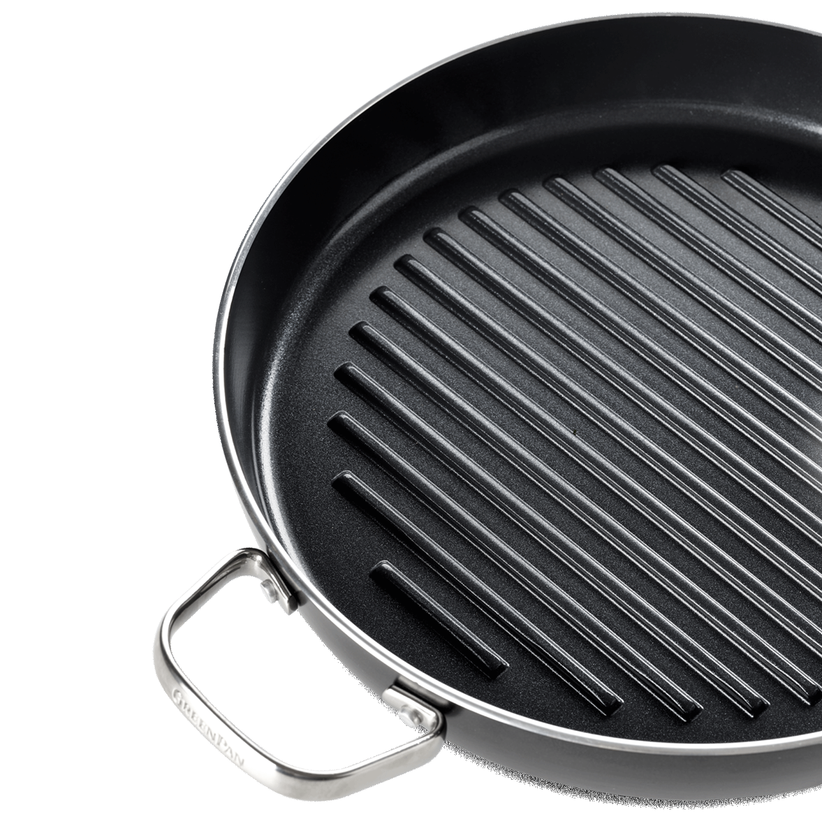 Essentials ronde Grillpan 28cm zwart binnenkant