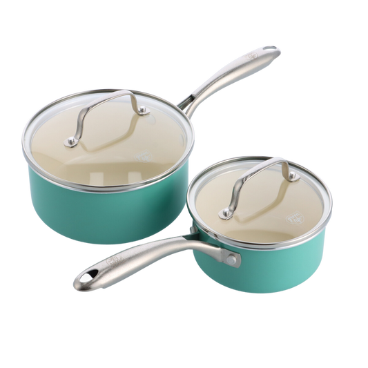 Artisan Turkoois 4-delige Set 14+18cm met deksel