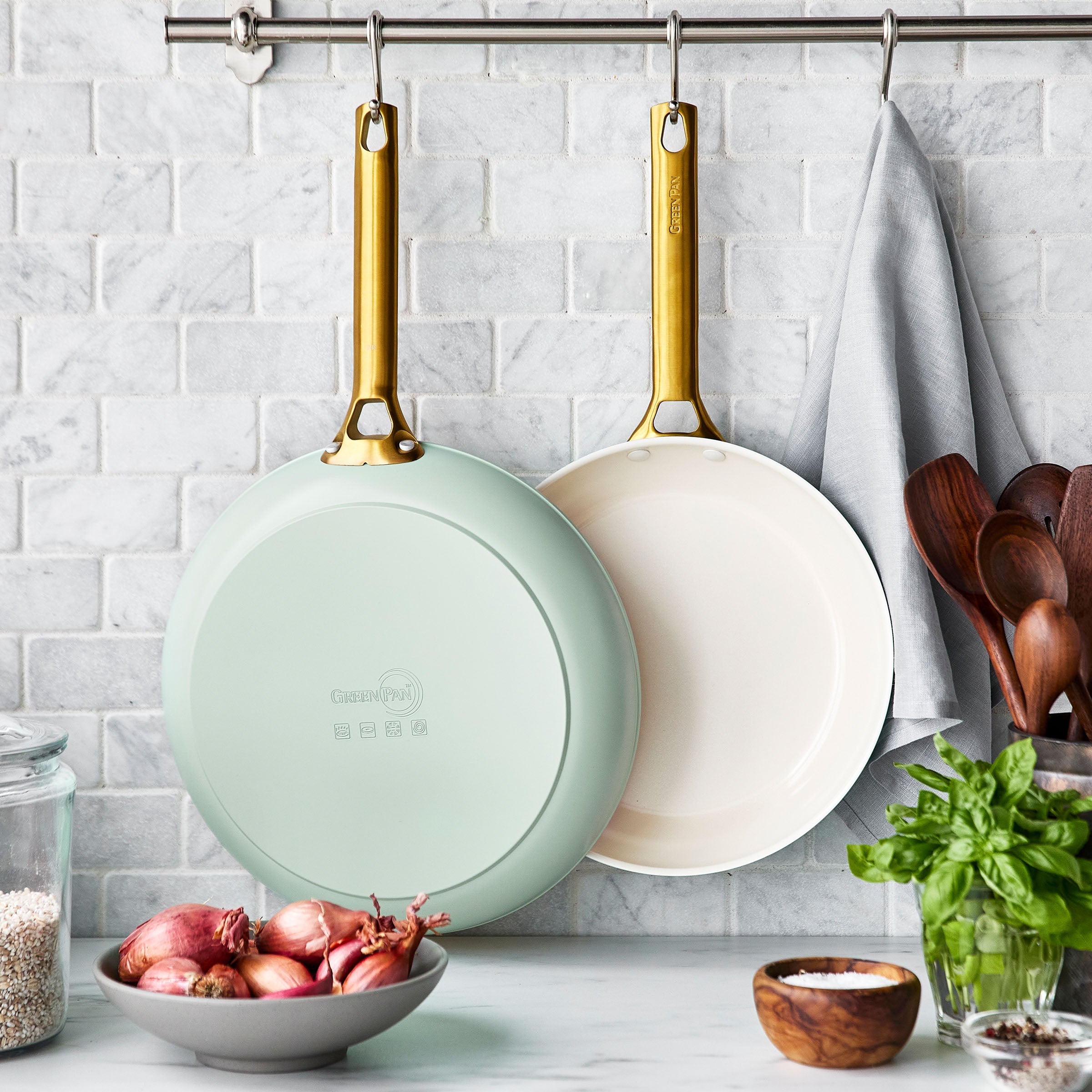 Padova Mint Green Stegepandesæt met 2 dele