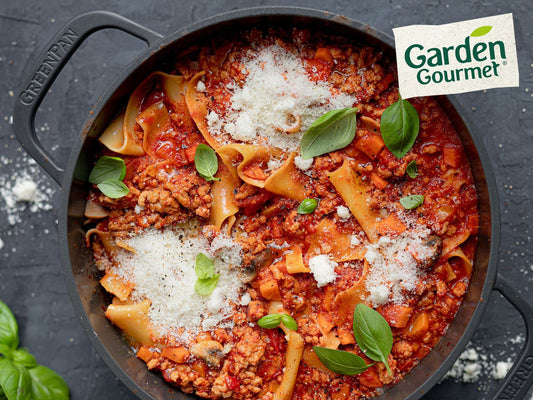 One-pot lasagne a la Garden Gourmet