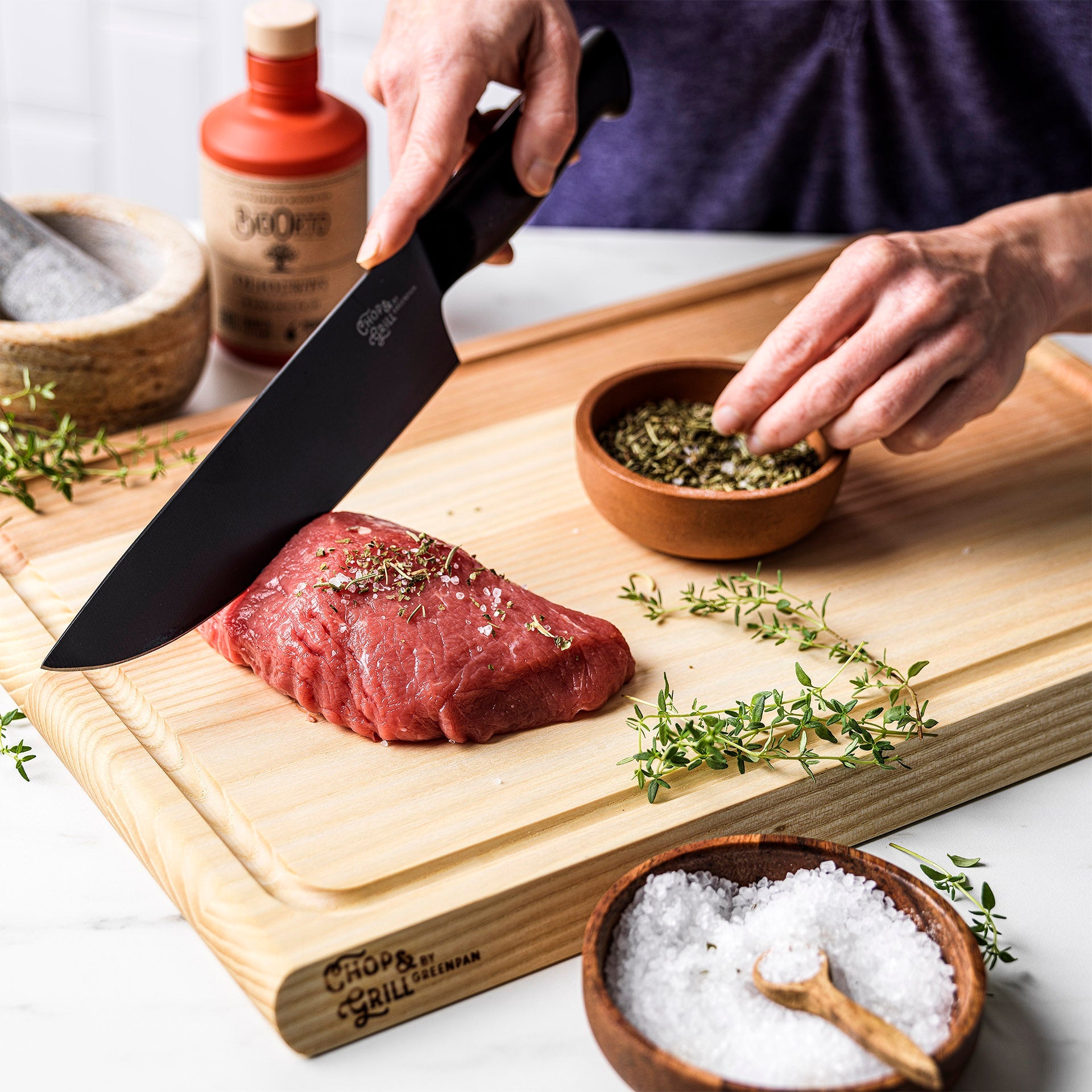 Chop & Grill Vleesmes zwart vlees