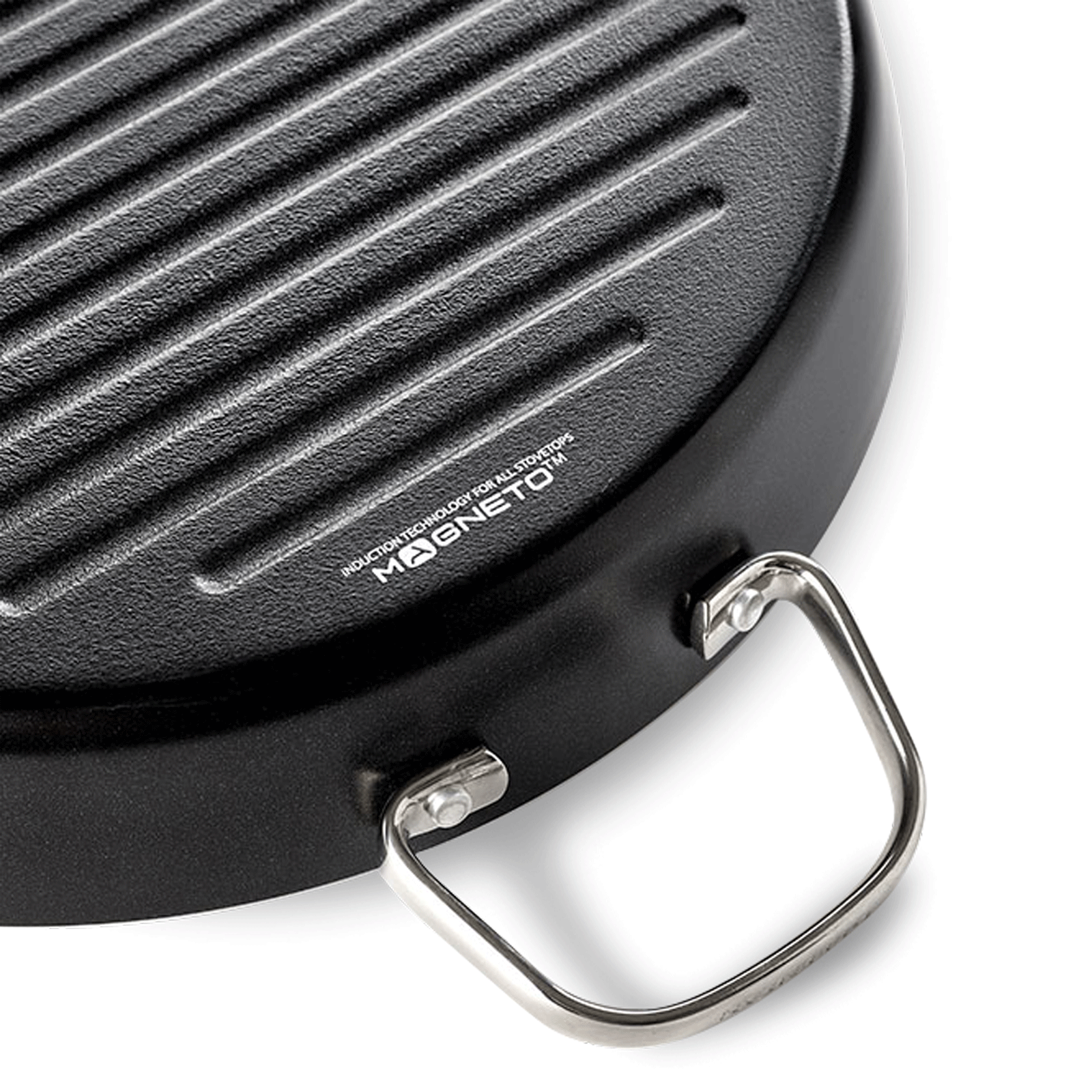 Essentials ronde Grillpan 28cm zwart onderaanzicht