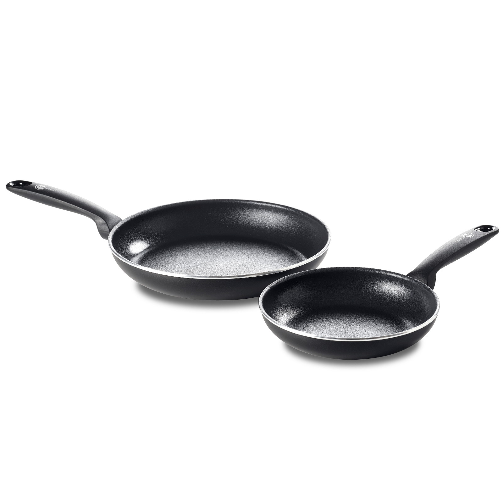 Andorra 2-delige Braadpannenset 24cm zwart zijaanzicht