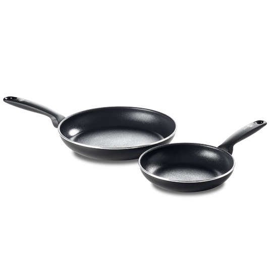 Andorra 2-delige Braadpannenset 24cm zwart zijaanzicht