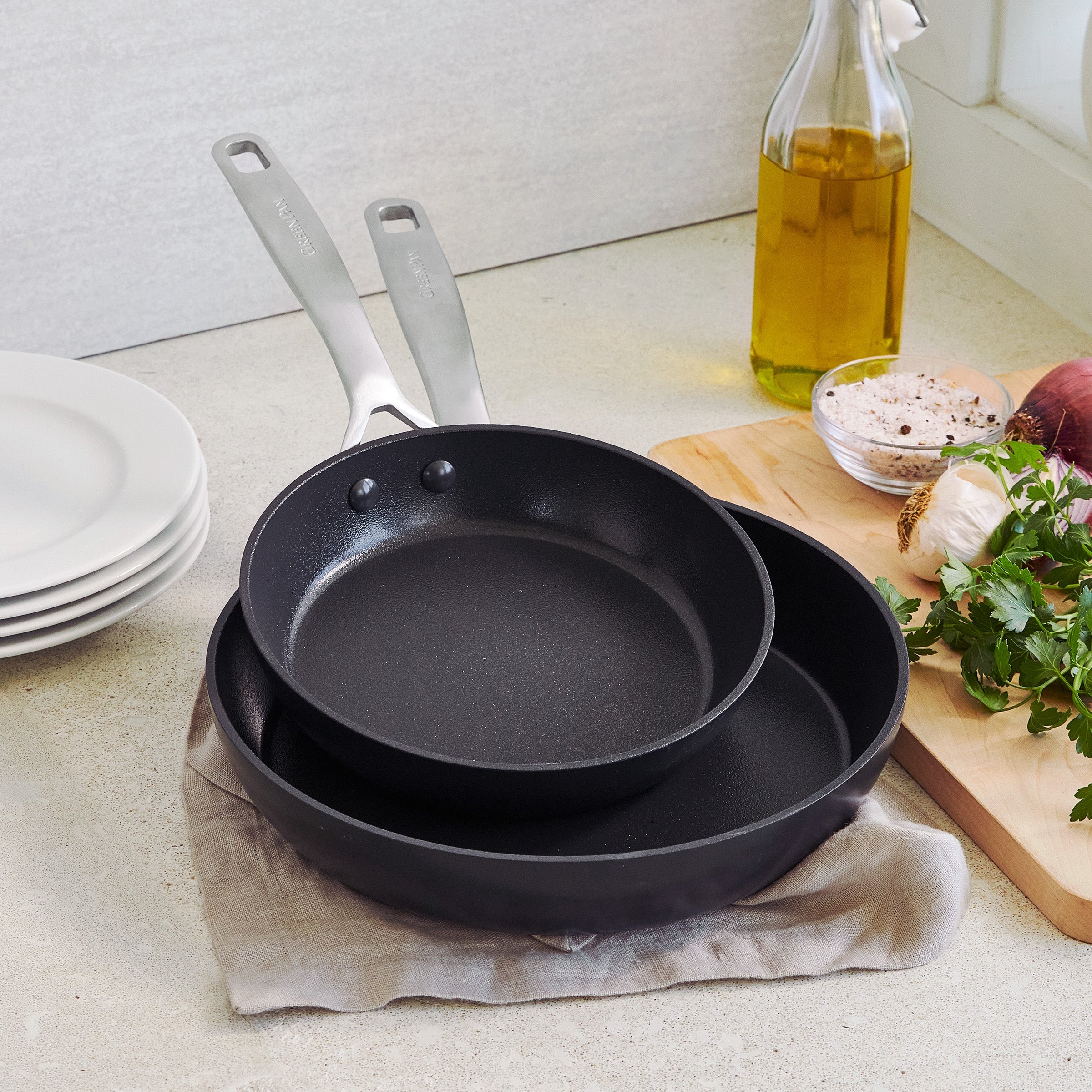 Copenhagen Stegepandesæt i 2 dele med keramisk non-stick belægning