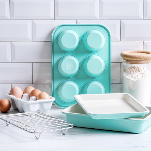 Contour Turkoois 4-delige Set turquoise collectie