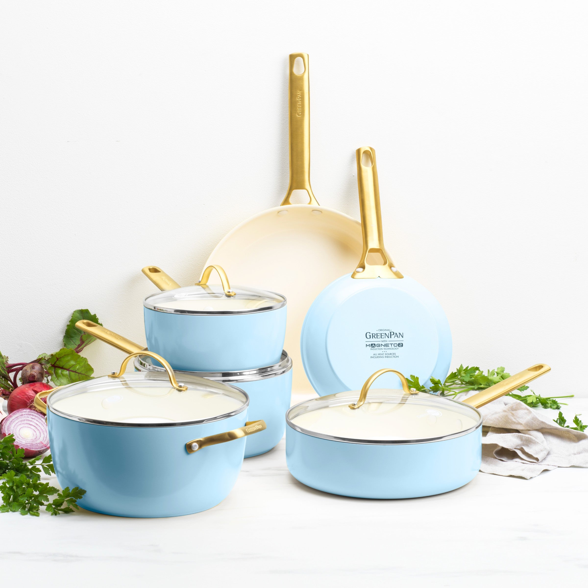 Padova Light Blue sæt med 10 dele