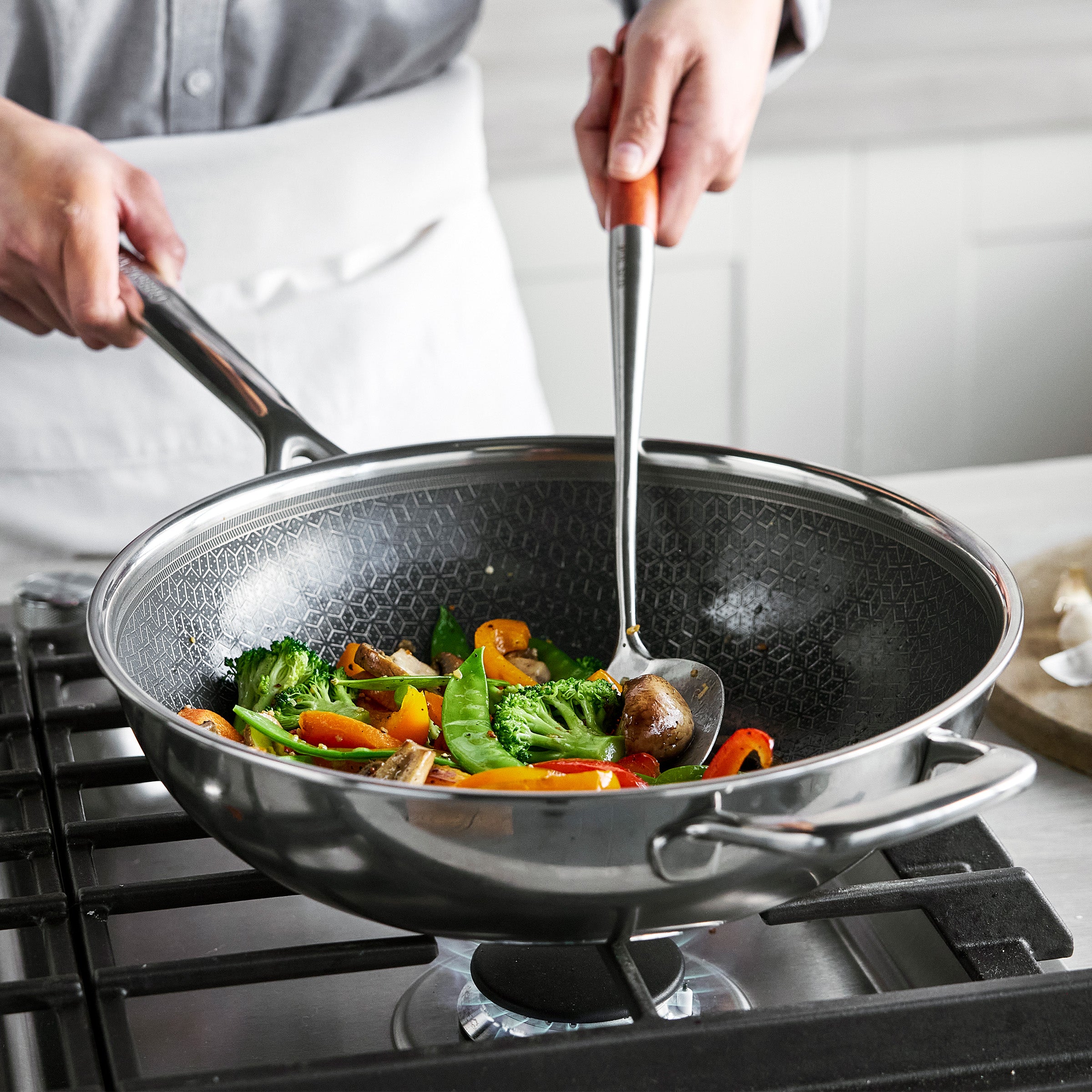 Spectra Hybrid wok 30 cm Silver