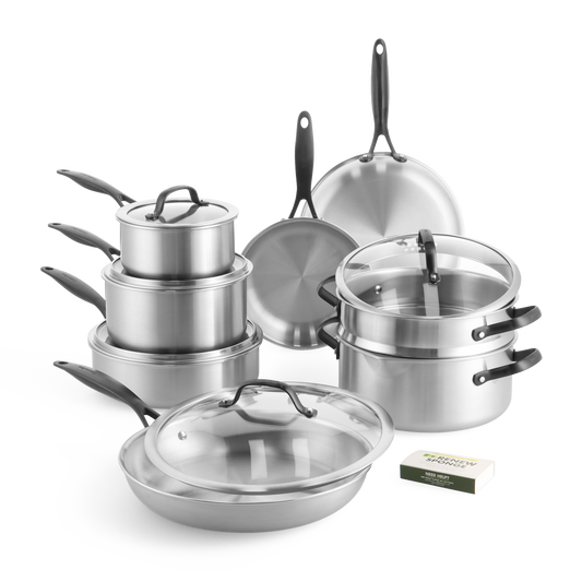 Venice Pro Noir 13-delt sæt med belægning + Redskabssæt (Chef’s redskaber)