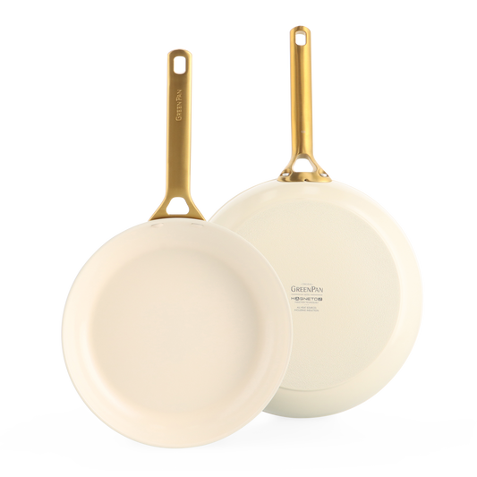 Padova Pro  Cream Stegepandesæt met 2 dele ( 24 + 28cm )