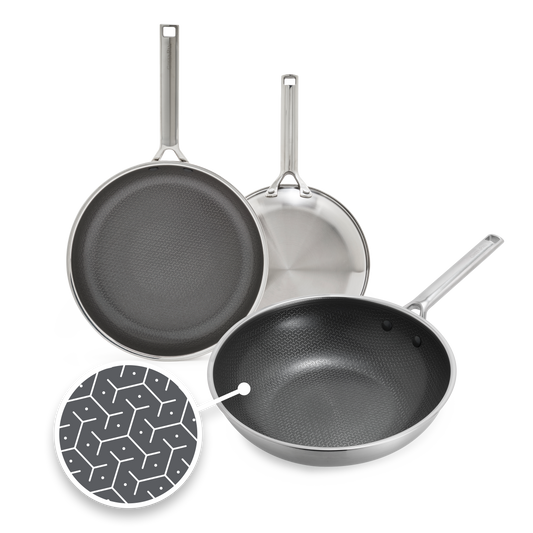 Apex 3-pieces Stegepandesæt & Sautérpande