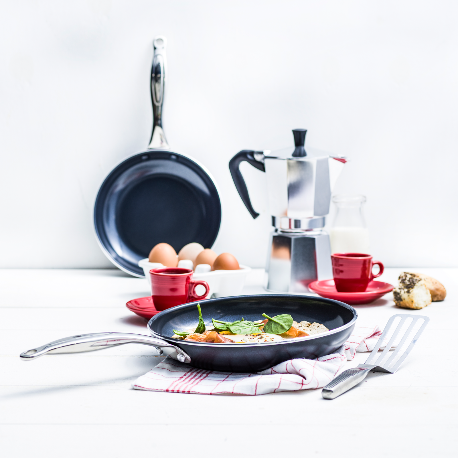 Brussels Braadpan 20cm zwart ontbijt