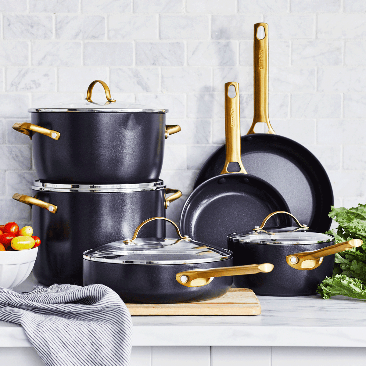 Padova Reserve 2-delige Braadpannenset 20+28cm zwart collectie