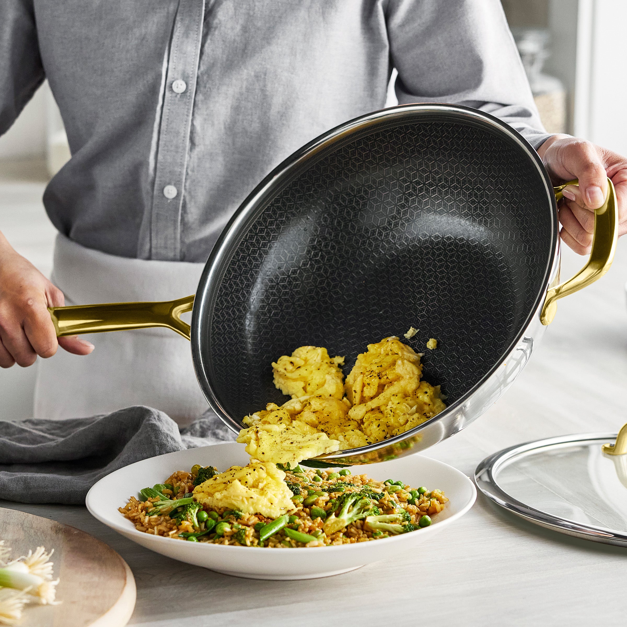 Spectra Hybrid wok 30 cm Gold