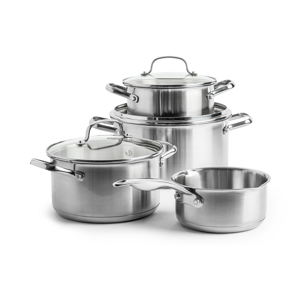 Dagelijkse kost 7-delige kook set 16+18+20+24cm zilver