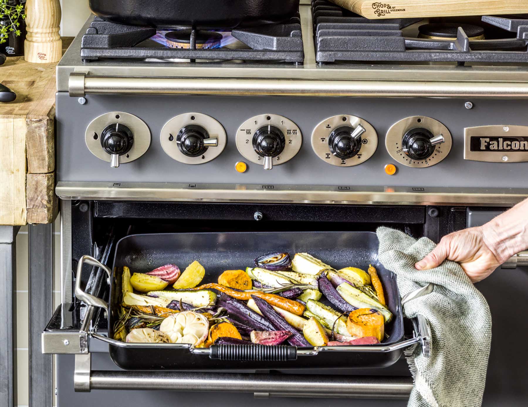 Greenpan Chop & Grill Braadslede Keramisch pfas-vri vooraanzicht