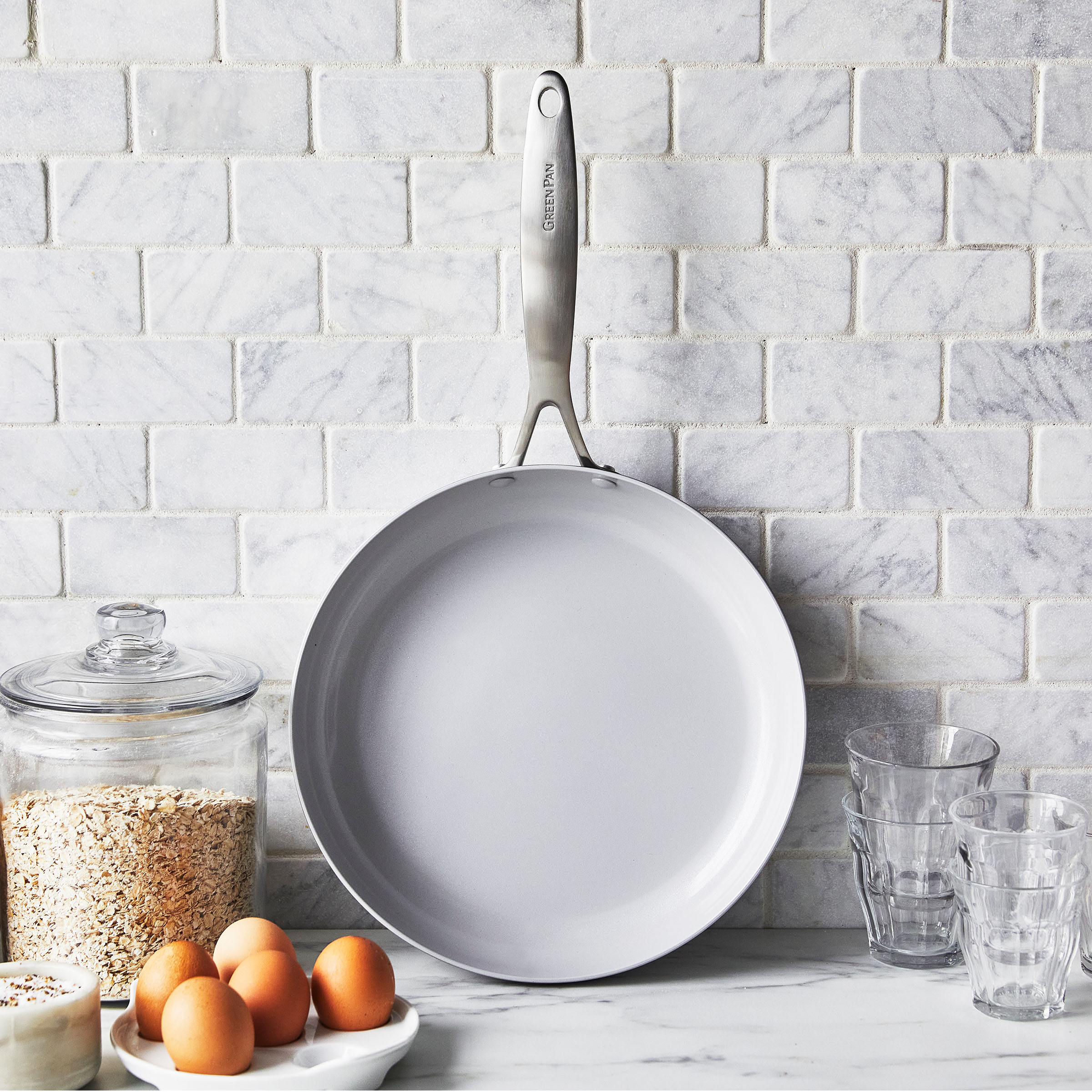 GreenPan Koekenpannen Venice Pro Evershine 26cm Keramisch inductie pfas-vrij bovenkant 