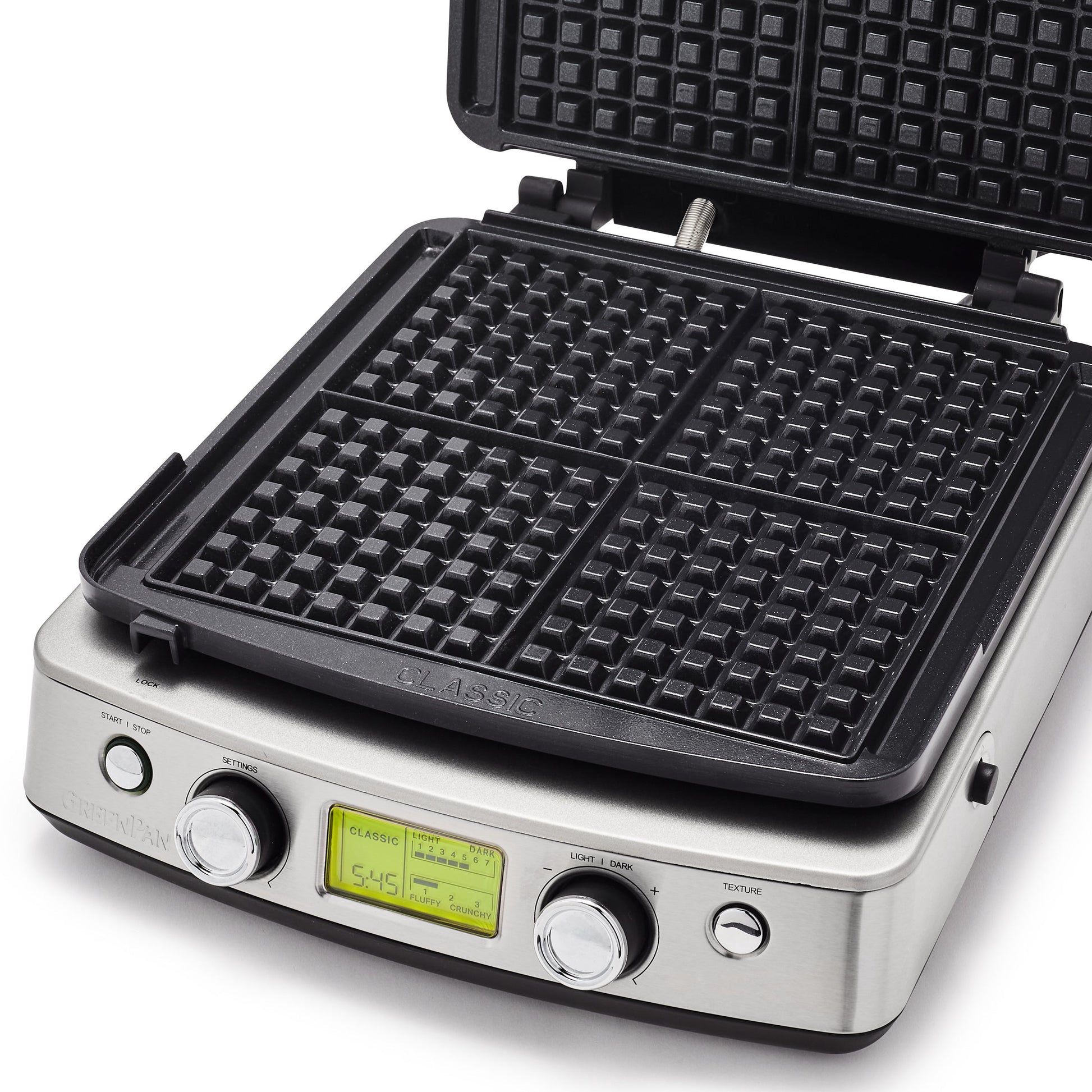 Wafelijzer Cream (incl. 2 sets wafelplaten) binnenkant